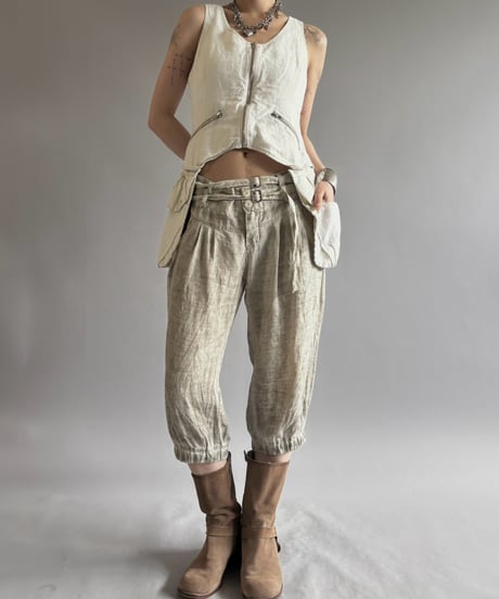 【USED】 Linen Ankle Length Pants / 260815-011