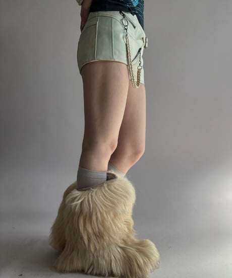 【USED】 Riders Style Leather Short Pants / 261024-010