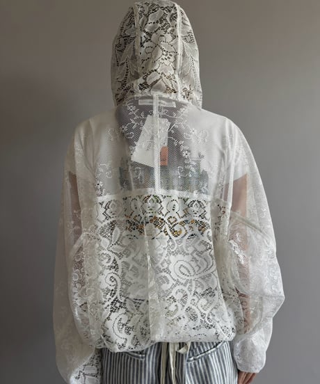 【RE;CIRCLE】RE Lace Hooded Jacket / 260824-013