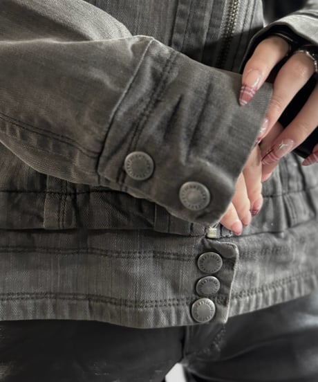 【USED】 00's DKNY JEANS Double Biker Jacket  / 261003-027