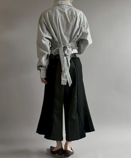 【RE;CIRCLE】RE Leotard Stripe Shirt / 260713-004