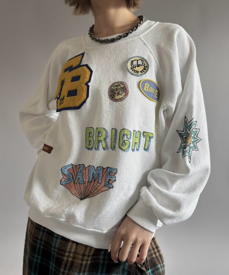 【RE;CIRCLE】 RE Mash up Products Handwritten Sweat Top  /261026-023
