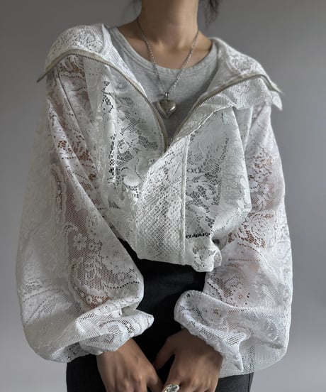 【RE;CIRCLE】RE Lace Hooded Jacket / 260914-010