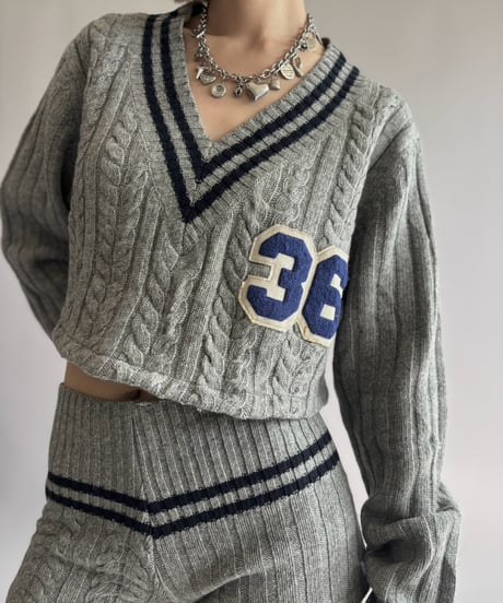 【RE;CIRCLE】 RE Tilden Knit Set-up  /261019-031