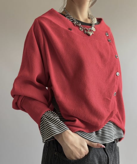 【RE;CIRCLE】 RE Deformed Acrylic Cardigan / 261005-007