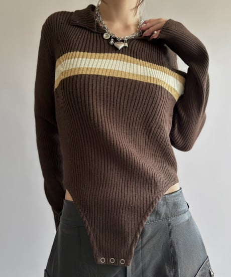 【RE;CIRCLE】 RE Rib Knit Leotard Top /261001-023