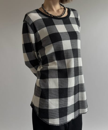 【USED】 OLD NAVY Plaid Thermal L/S Tee / 261003-005