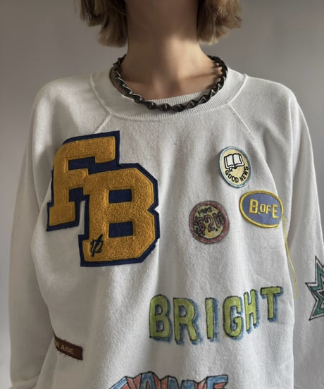 【RE;CIRCLE】 RE Mash up Products Handwritten Sweat Top  /261026-023