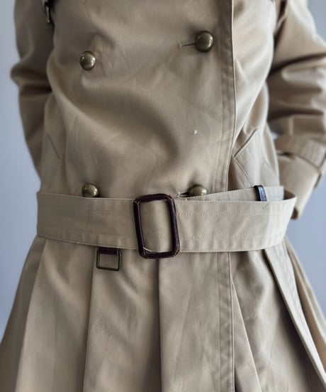 【RE;CIRCLE】 RE Pleated Hem Trench Coat  / 261019-027
