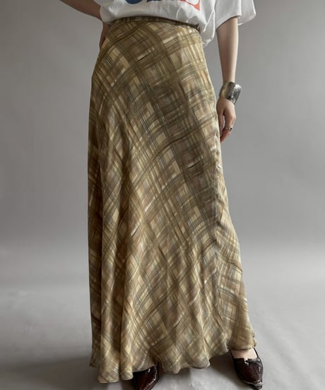 【USED】 Banana Republic Silk Long Skirt / 260725-017