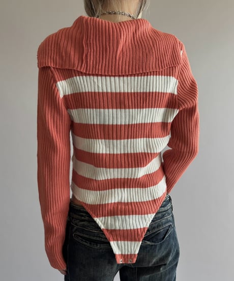 【RE;CIRCLE】 RE Rib Knit Leotard Top /261001-017