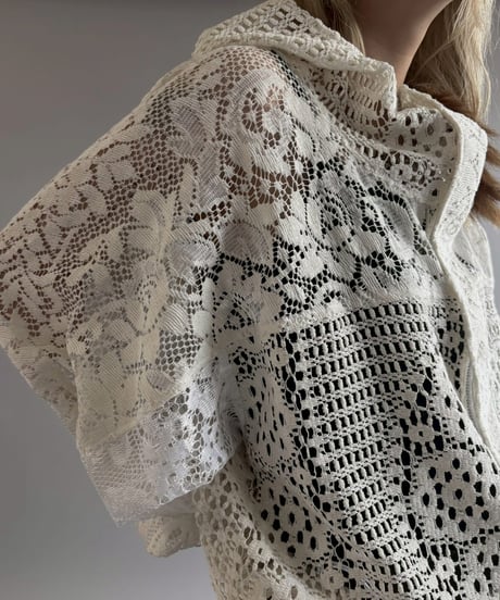 【RE;CIRCLE】RE Crochet  Hooded Blouson / 260709-012