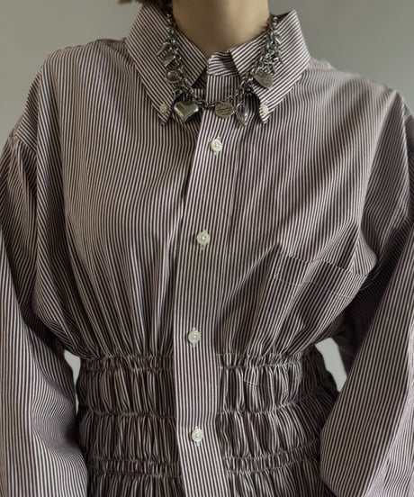 【RE;CIRCLE】 RE Shirring Shirt / 261008-003