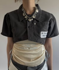 【Chinatsu Aoyama】 RE Makers Shirt Charcoal / 260813-029