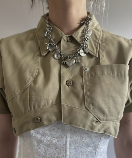 【Chinatsu Aoyama】 RE Makers Shirt Khaki / 260813-019