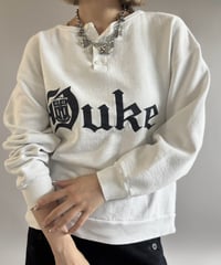 【USED】 Made in USA 90's DUKE Henry Neck Sweat  / 261031-025