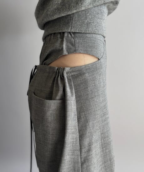 【Chinatsu Aoyama】 Suit Barrel Leg Pants  /  2601022-037