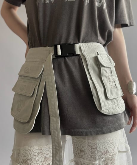 【RE;CIRCLE】  RE Fishing Vest Belt Bag / 260810-006
