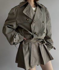 【RE;CIRCLE】 RE Pleated Hem Trench Coat  / 261015-025