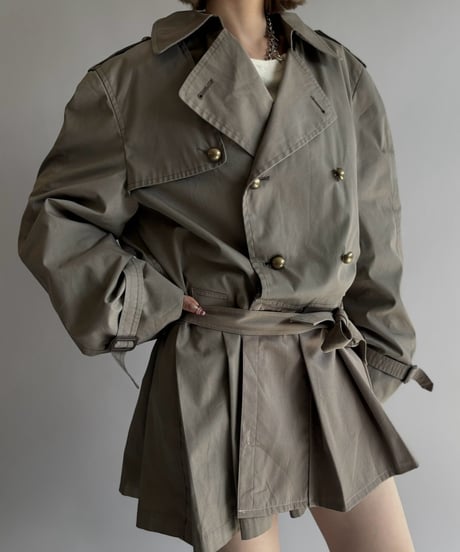 【RE;CIRCLE】 RE Pleated Hem Trench Coat  / 261015-025