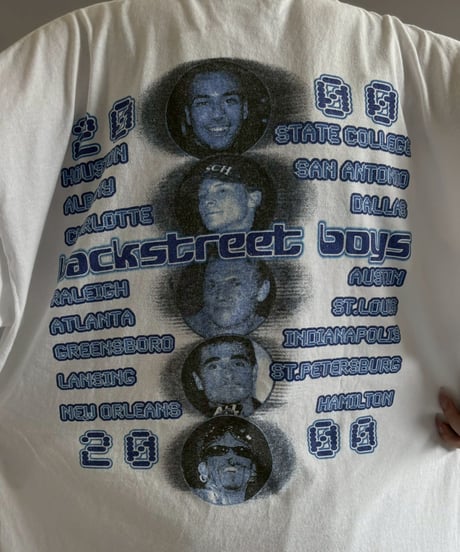 【USED】 00's Back Street Boys L/S T-Shirt/ 260718-017