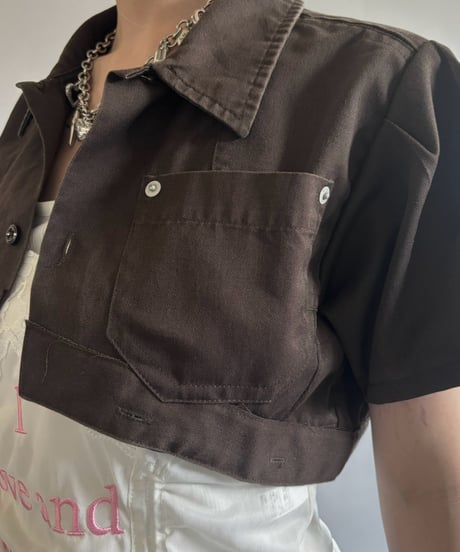 【Chinatsu Aoyama】 RE Makers Shirt Brown / 260813-024