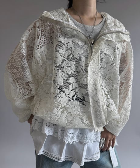 【RE;CIRCLE】RE Lace Hooded Jacket / 260914-002