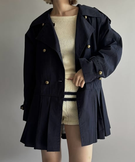 【RE;CIRCLE】 RE Pleated Hem Trench Coat  / 261019-026