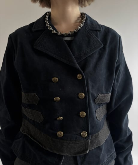 【USED】 POLO JEANS Cropped Napoleon Jacket  / 261003-001