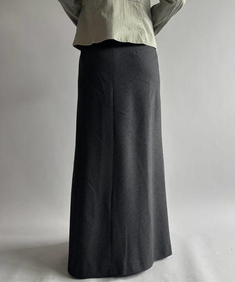 【USED】 Wool Mix Flare Skirt /261010-007