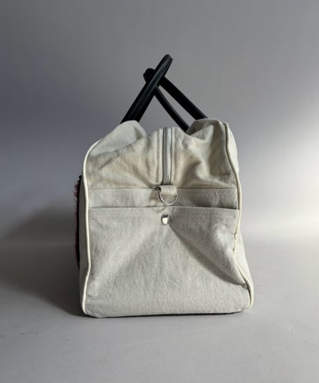 【RE;CIRCLE】 RE French Bedcover Boston Bag Wappen Ivory /261015-041
