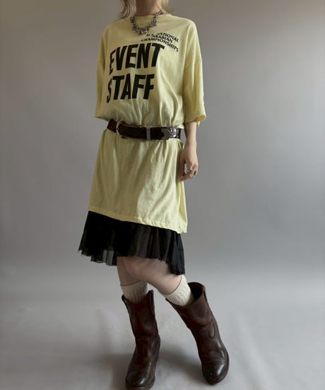 【USED】 Made in USA 80~90's EVENT STAFF T-Shirt/ 260711-019