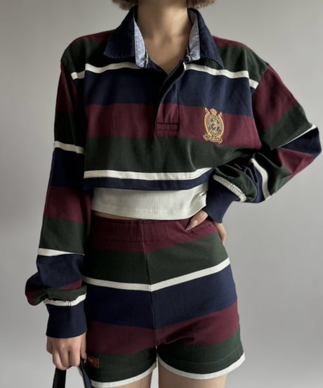 【RE;CIRCLE】 RE Cropped Rugger Shirt Set-Up  /261015-004