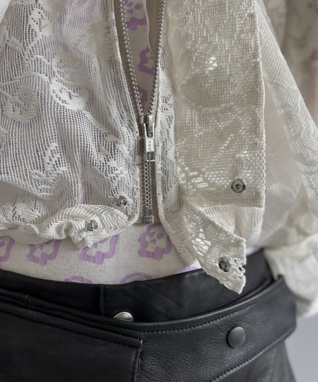 【RE;CIRCLE】RE Lace Hooded Jacket / 260824-014