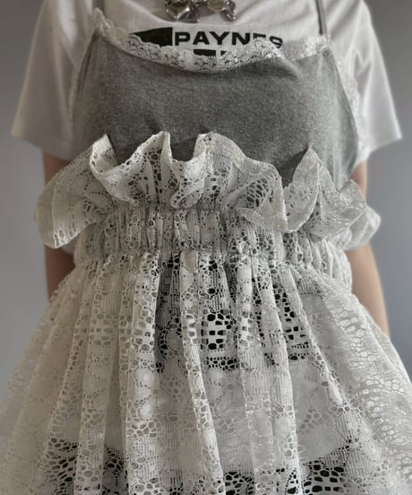 【RE;CIRCLE】RE Crochet Camisole＋Lace One-Piece / 260709-007