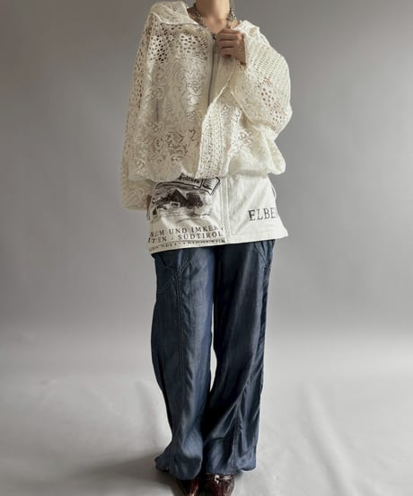 【RE;CIRCLE】RE Crochet  Hooded Blouson / 260709-015