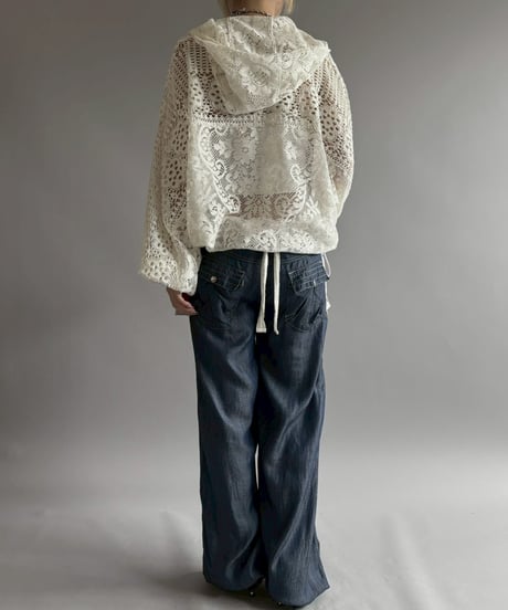 【RE;CIRCLE】RE Crochet  Hooded Blouson / 260709-015