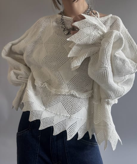 【RE;CIRCLE】 RE Crochet Top / 260803-016