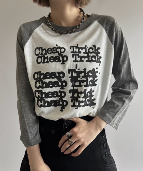【USED】 80's Cheap Trick Raglan Tee / 201003-007