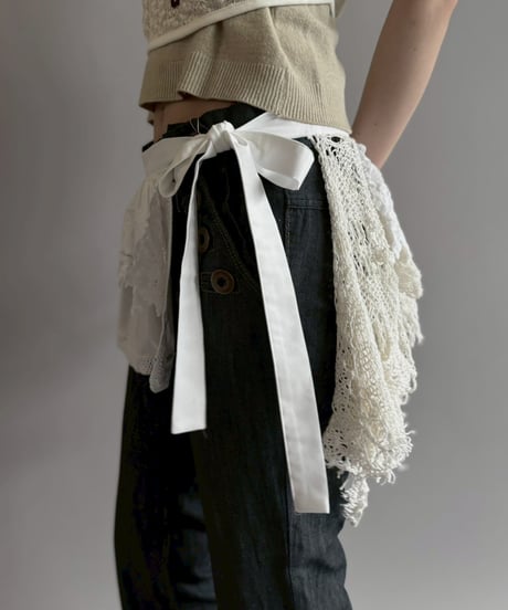 【Chinatsu Aoyama】 RE The Home Makers Wrap Skirt / 260716-047
