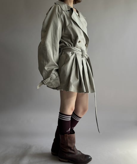 【RE;CIRCLE】 RE Pleated Hem Trench Coat  / 261019-029