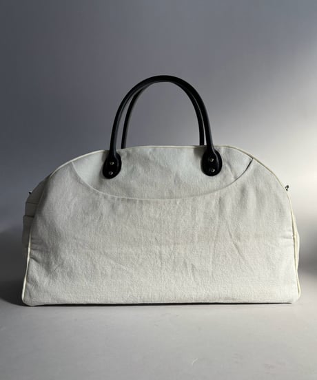 【RE;CIRCLE】 RE French Bedcover Boston Bag Wappen Ivory /261015-043