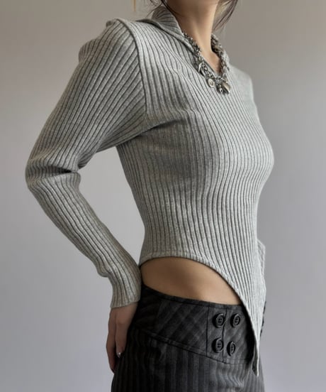 【RE;CIRCLE】 RE Rib Knit Leotard Top /261001-019