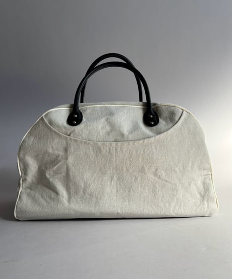 【RE;CIRCLE】 RE French Bedcover Boston Bag Wappen Ivory /261015-041