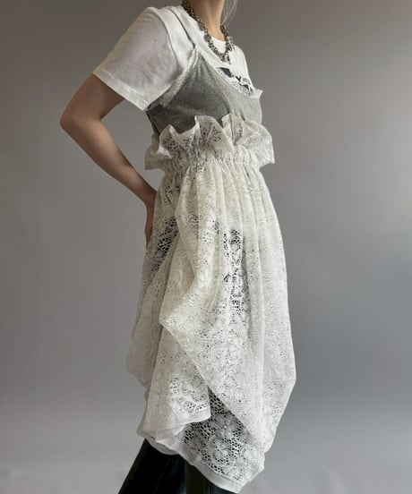 【RE;CIRCLE】RE Crochet Camisole＋Lace One-Piece / 260709-007