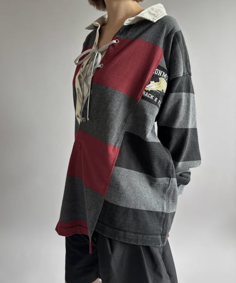 【RE;CIRCLE】 RE Lace-Up Rugger Shirt  /261015-009