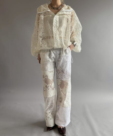 【RE;CIRCLE】RE Crochet  Hooded Blouson / 260709-016