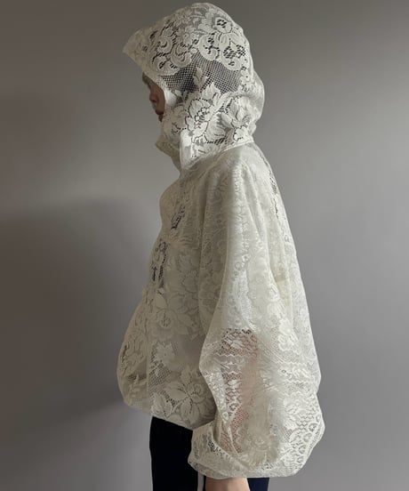 【RE;CIRCLE】RE Lace Hooded Jacket / 260824-008
