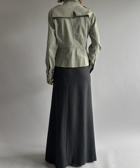 【USED】 Wool Mix Flare Skirt /261010-007