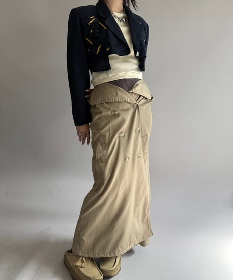 【RE;CIRCLE】 RE Trench Long Skirt  /261015-018